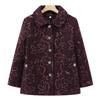 Autumn Women's Coat New Autumn and Winter Old Lady Velvet Lapel Top