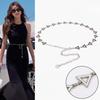 Two-color Dual-purpose Metal Fashionable Light Luxury Chain Women's Fine Decoration Versatile Skirt Dress Belt