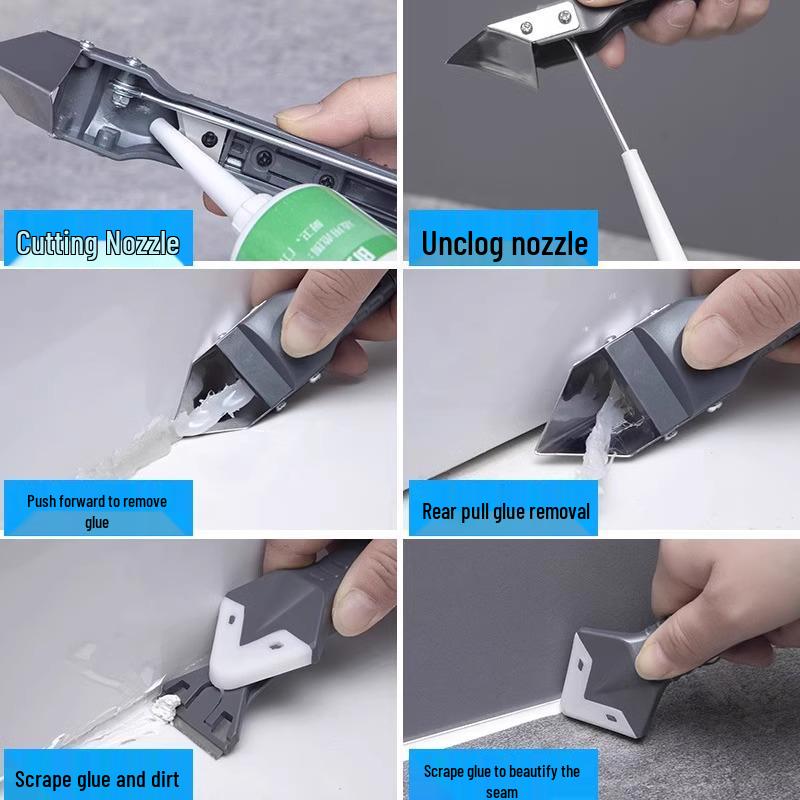 Multifunctional Glue and Caulk Scraper Tool for Cleaning and Beauty Trimming
