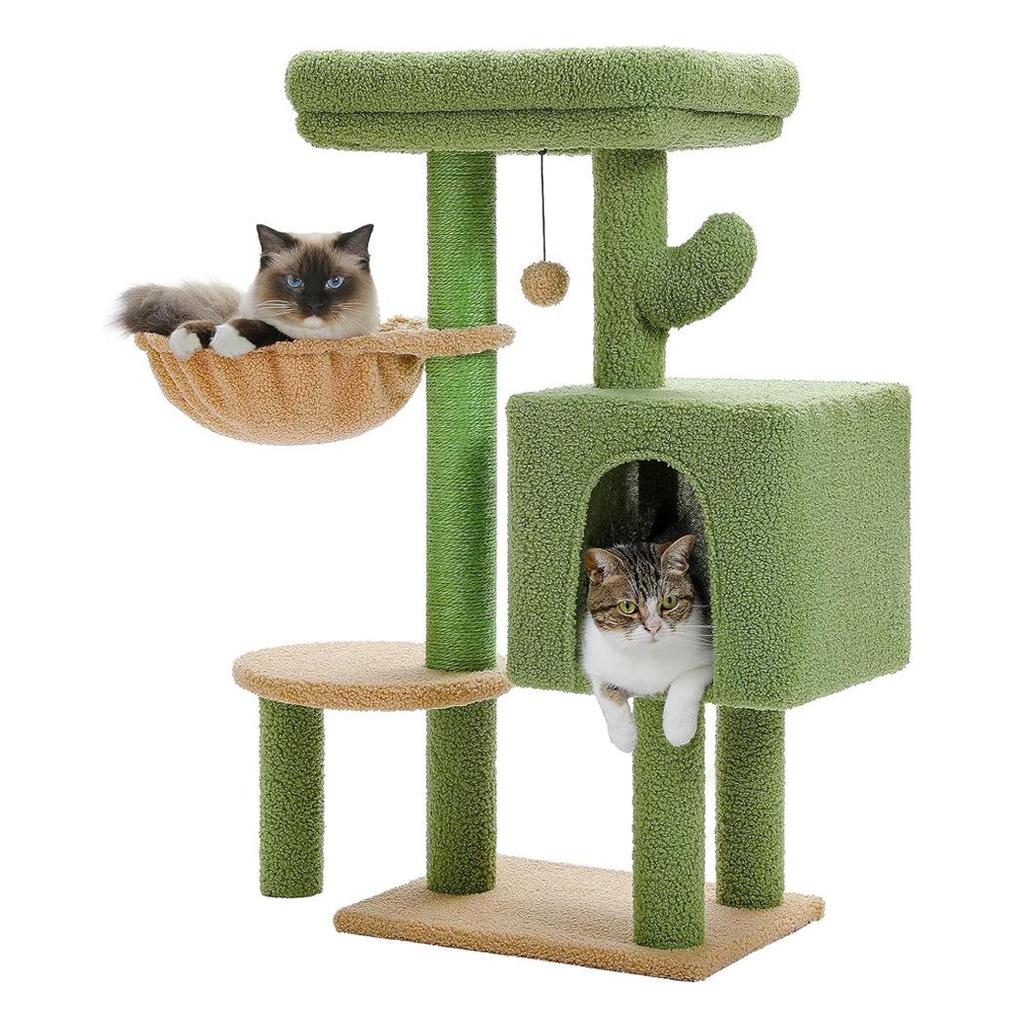 Luxury Integrated Cat Tree Condo with Space Capsule and Sisal Villa