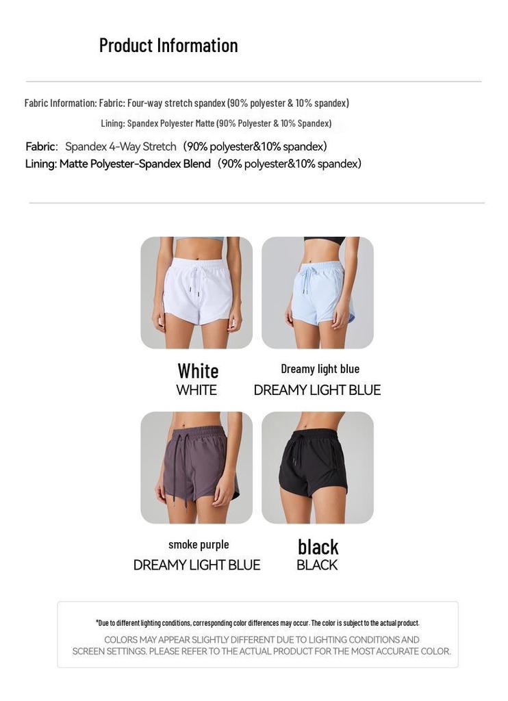 Women's Quick-Dry Yoga Running Shorts - Loose, Anti-Exposure, Two-in-One Design with Pockets