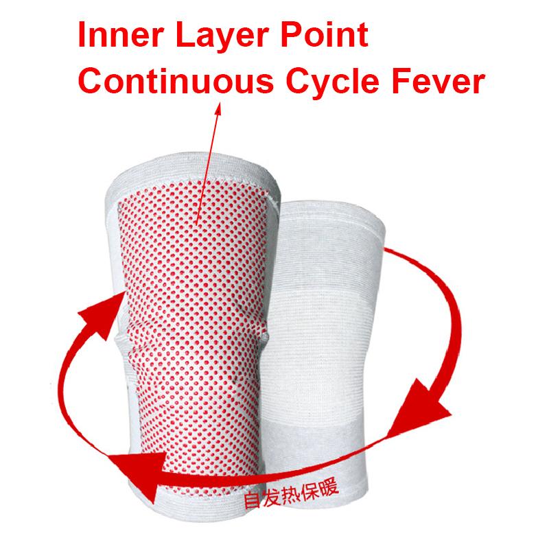 1 stk Gjenbrukbar Kne- og Albuestøtte for Smertelindring - Turmalin Prikkmatrise Varmepute, Støtte for Artritt, Ledd- og Muskelrestitusjon