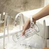 Travel Toothbrush Organizer Portable Toothbrush Organizer With Cover Toothbrush Cup Transparent Stripes Toothbrush Organizer