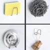 Sink Organiser Self Adhesive Stainless Steel Sponges Holder Rustproof and Waterproof Sink Storage Holder Sink Accessories NEW