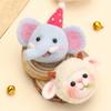 Needle Felting Kits Lovely Animal Brooch Wool Felting Needle Hobby Kits Needle Felting Starter Kits for Woman Girls