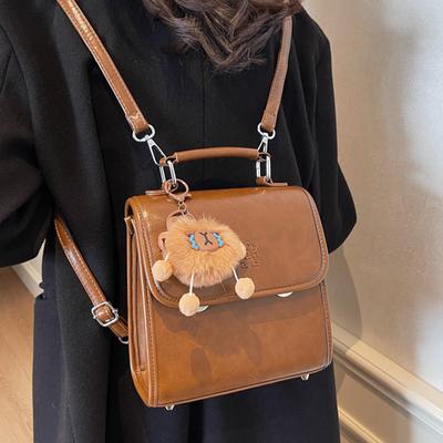 High-end Vintage and Artistic Double-shoulder Bag, Classic Style, Cute Small Backpack, Multi-functional Travel Bag