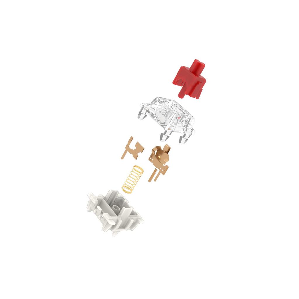 GATERON G Pro 3.0 Red Switches, Pre-lubricated, 5-Pin RGB Linear for Gaming Mechanical Keyboards (Red, 35-Pack)