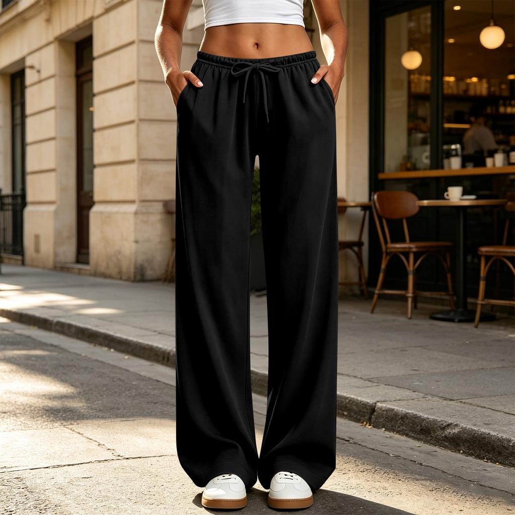 Women's Casual Straight Leg Sweatpants with Pockets Color