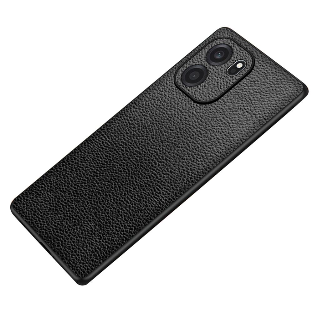 For OnePlus Turbo 6V 5G Case Litchi Texture PU Leather Coated PC + TPU Protective Phone Back Cover