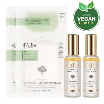White Truffle First Aromatic Spray Serum 60ml + Double Mask Pack Set, 60ml, 2 Sets