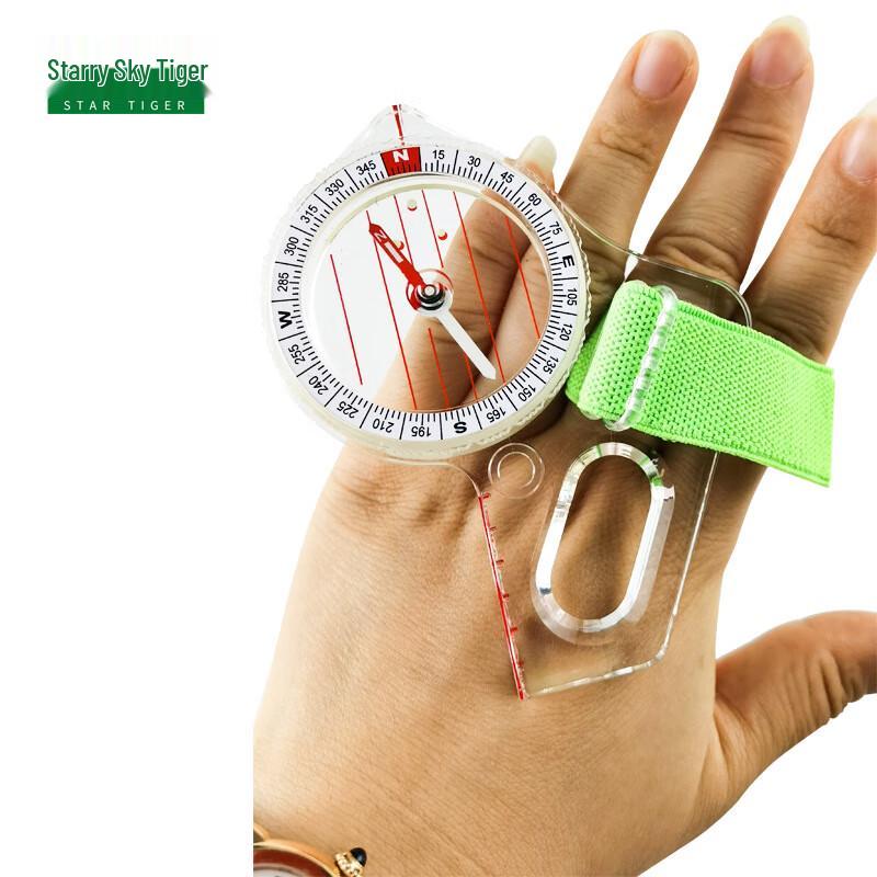Starry Sky Tiger Thumb Orienteering Compass