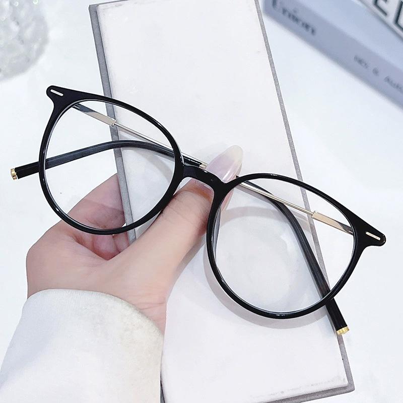 

Anti Blue Light Glasses Round Metal Frame for Women Men Computer Eyewear Blue Light Blocking Daily Commute Eyeglasses
