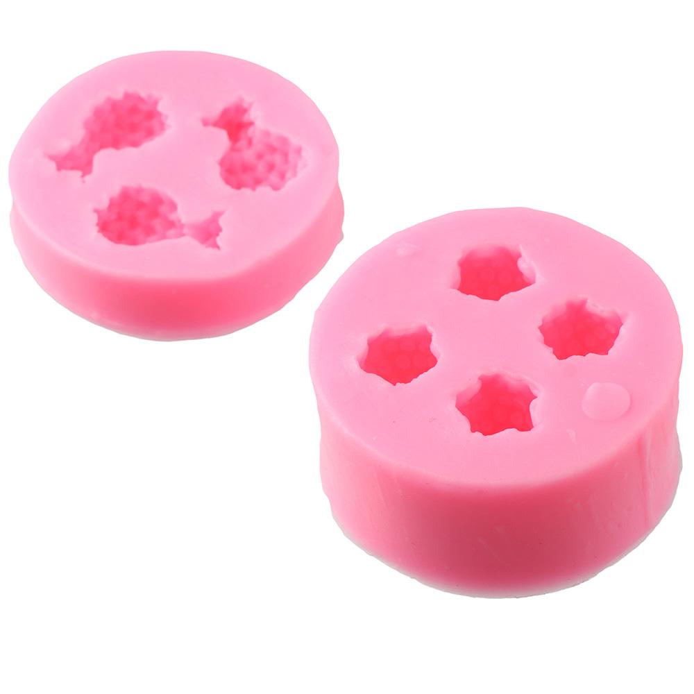 5 Pieces Strawberry Silicone Molds Orange 3D Fondant Molds Craft Cake Molds  for Cupcake Candy