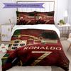 Cristiano Ronaldo Bettwäsche-Set Atmungsaktiver Bettbezug mit Kissenbezügen Dekorative Bettwäsche für Schlafzimmer Heimdekoration Geburtstagsgeschenk
