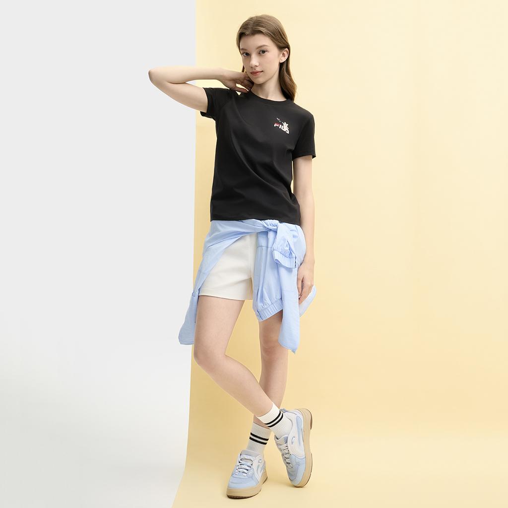 New FILA ORIGINALE T Shirt Women's Jet Black F51W529109F-BK