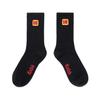 Color Plus Mini Logo Crew Socks BLACK