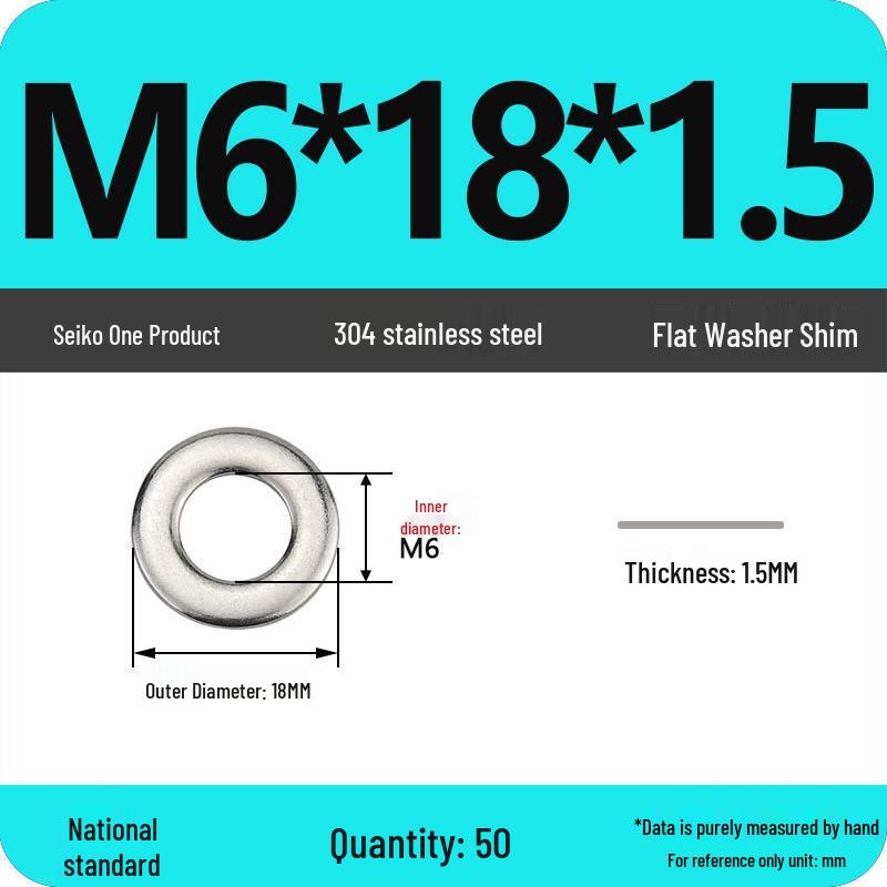 Ultra-thin 304 Stainless Steel Flat Washer Gasket