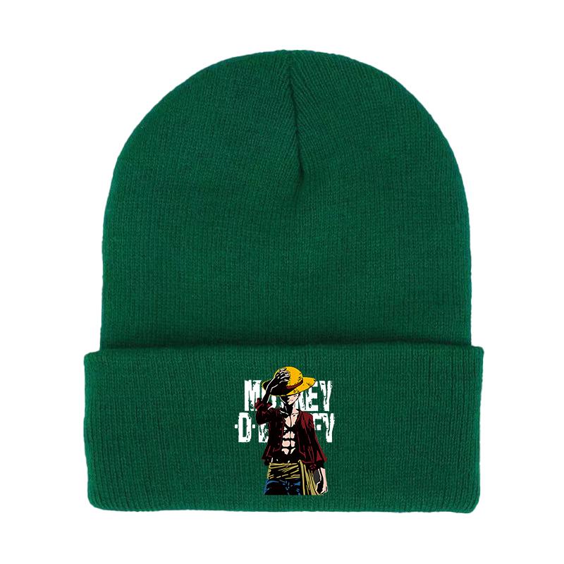 Janpanese Anime Winter Hats for Unisex Luffy New Beanies Knitted Hat Autumn Female Beanie Caps Warmer Bonnet Ladies Casual Cap