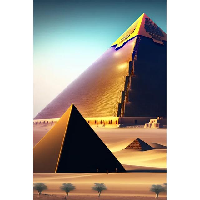 Egyptian Pyramid Temple Sphinx Prints Poster Canvas HD Painting Modern Wall Art Pictures For Living Room Bedroom Home Decoration