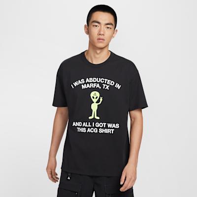 Nike ACG T Shirts Men s Black Crew Neck M