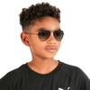 Sunglasses AVIATOR SHINY BLACK Japan 50 0RJ9506S JUNIOR Kids Ray-Ban (Ray-Ban) 220/11 (Shiny Black) (FREE Size) [Kids Model]