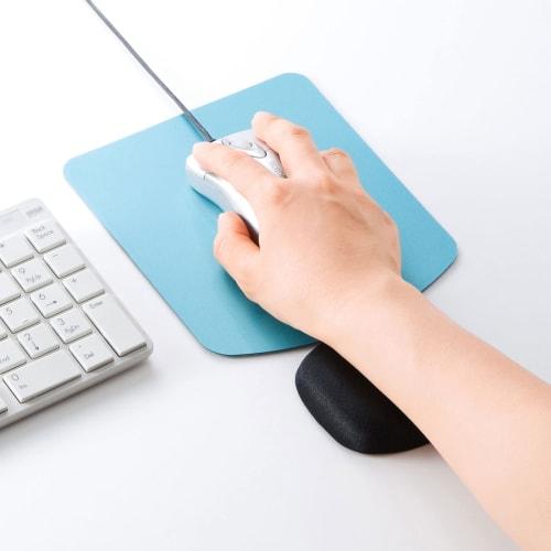 Sanwa Supply Memory Foam Wrist Rest Mini for Mouse Polyurethane (PU) (Black) TOK-MU2NBK2