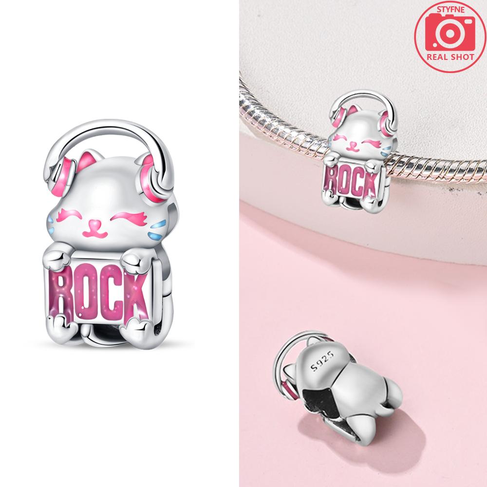 

Authentic copper Cute Sheep Animals Black Cats Dogs Sloths Bead Compatible With Bracelets Jewellery Diy Childrens Day Gift Accessories