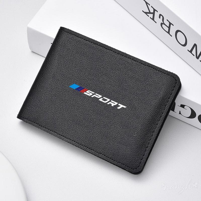 Car Logo Coin Purse Wallet Credit ID Card Bag Leather Coin Purse For BMW 1 3 5 Series G30 G20 F30 F10 E60 X1 X3 E70 F15 F48a ya2