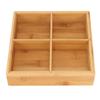 Snack Serving Tray Bamboo Board Paint Free Safe Eco Friendly Divided Dried Fruit Serving Container
