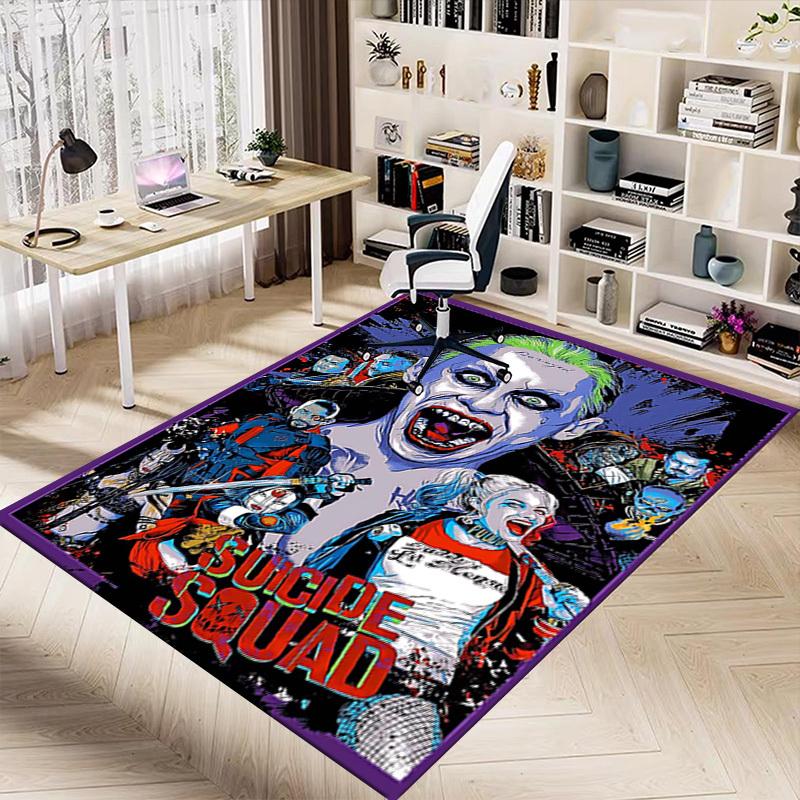 1PC Harley Quinn Suicide Squad Extra Large Non-Slip Floor carpet, Office, family, bedroom, Studio - Large Area Rug Indoor Rugs1141A