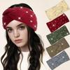 Multiple Colors Winter Pearl Headband Rhinestone Pearl Decor Elastic Ear Warmer Winter