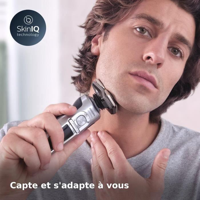 Rasoir Électrique - Philips - Series 9000 Prestige - Technologie SkinIQ - Tondeuse Intégrée - Recharge Qi