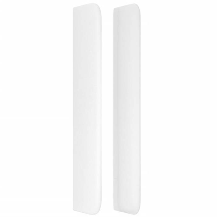 Tête de lit - MAISON EXCLUSIVE - 163 x 16 x 118/128 cm - Blanc - Similicuir - Hauteur réglable