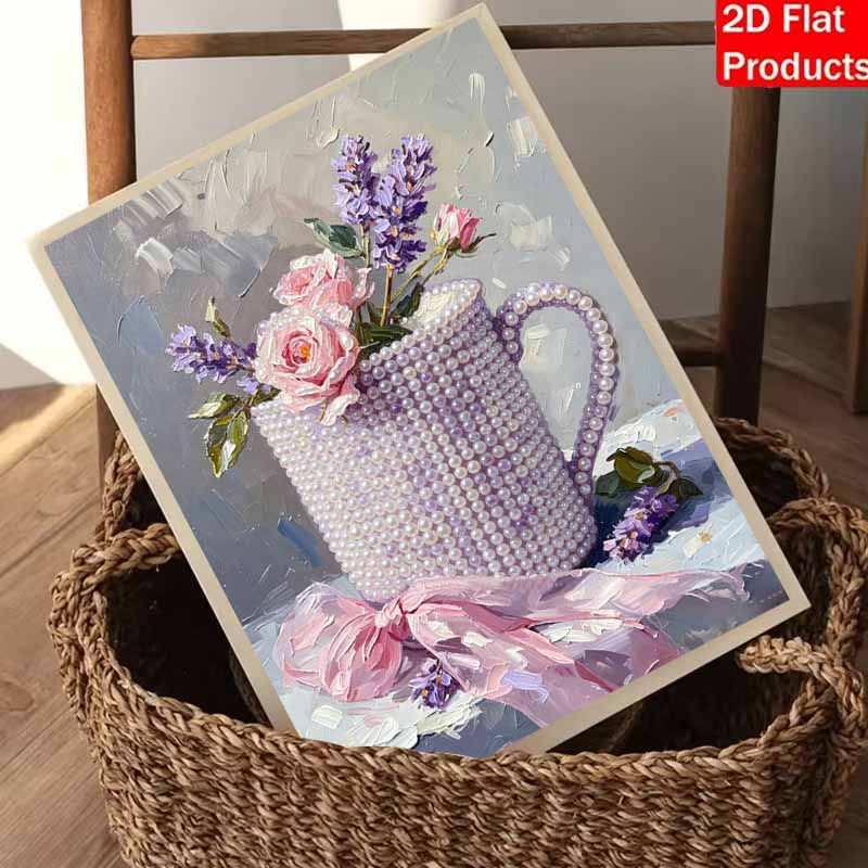 Flower Pearl Painting Handmade Diy Pearl Art Painting Stickers Home Decoration Gifts