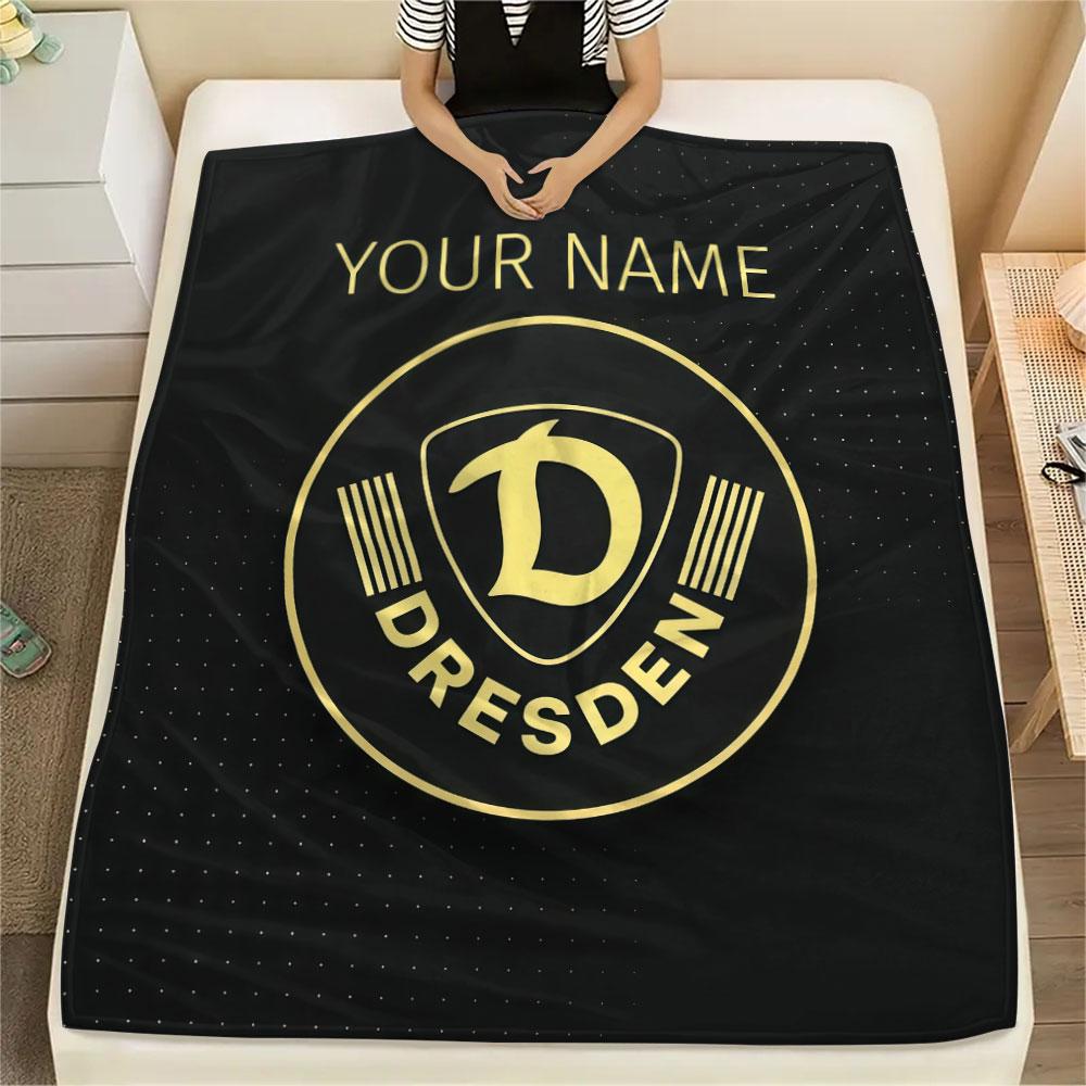 Custom Name,SG Dynamo Dresden Printed Flannel Blanket, soft throw for bedroom sofa, washable, Christmas present, great gift.