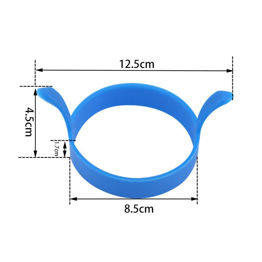 Silicone Egg Ring Mold Heat Resistant Nonstick Cooking Tool for Perfect Fried Eggs Pancakes Orange Silicone Egg Ring