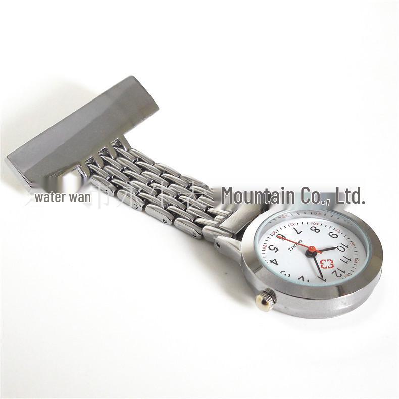 

Alloy T-Type Nurse Watch with Silicone Strap - Fashionable Medical Pendant Watch