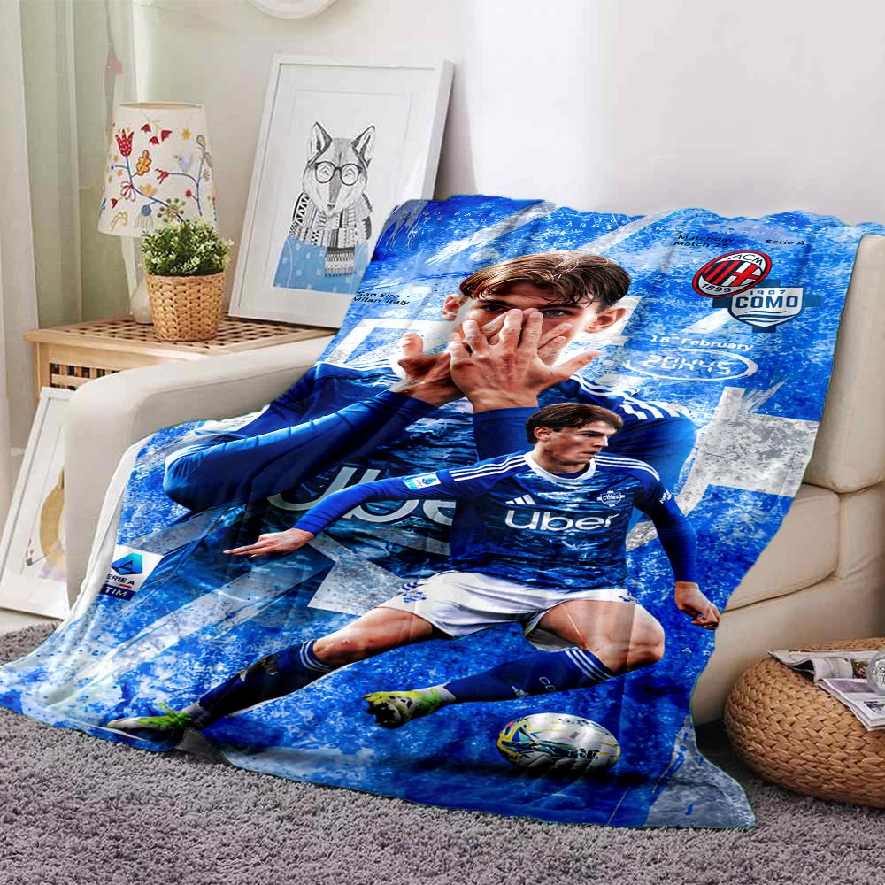 Football Player Action Blankets Flannel Printed Breathable Warm Throw Blanket for Home Office Bedspreads 0708a56