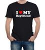 Mens I Love My Boyfriend T-Shirt Mens Womens Tees Top Funny Gift Joke Birthday Valentines Day