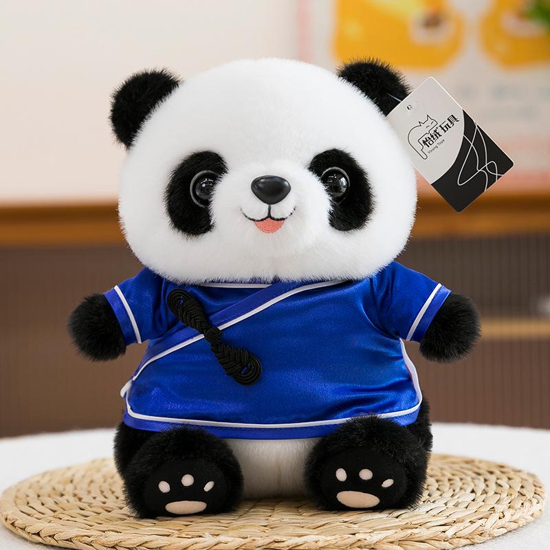 Chinese-Style Hanfu Panda Plush Toy - Customizable Logo, Perfect for Gifts