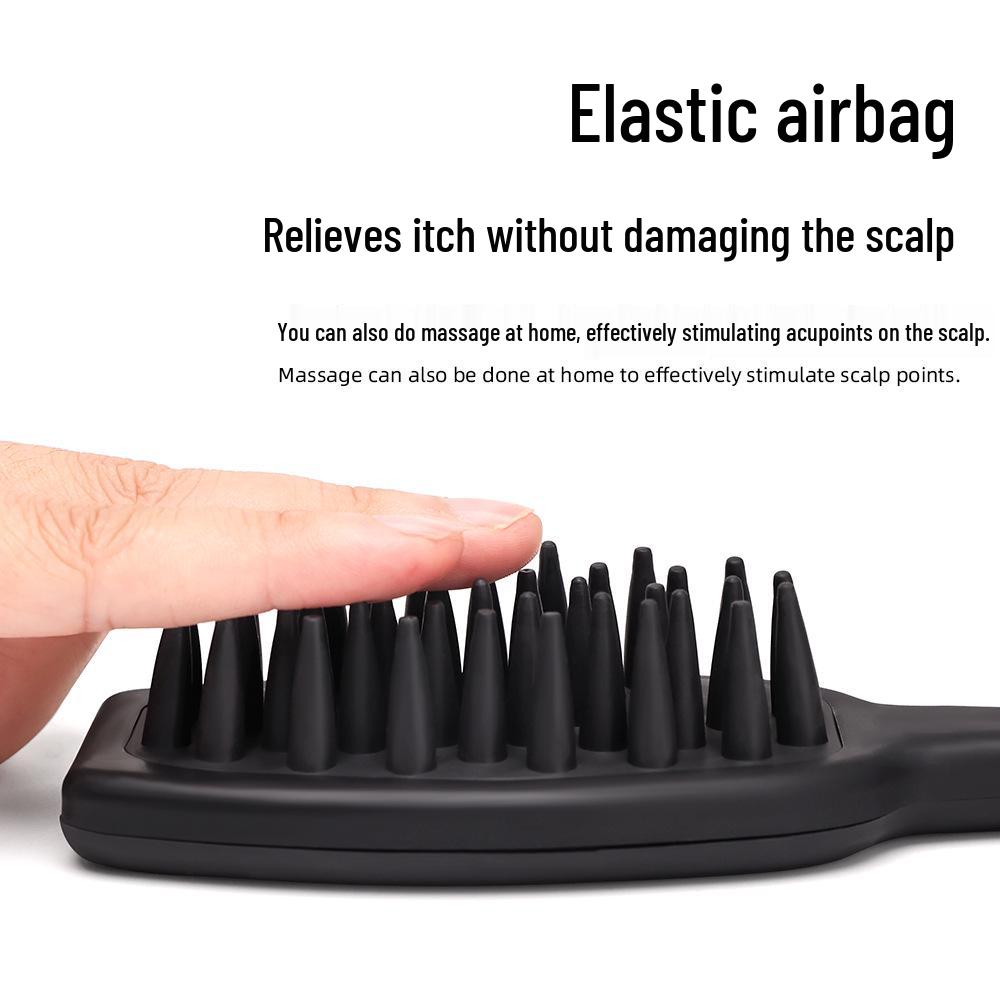 Silicone Scalp Massaging Shampoo Brush with Long Handle for Itch Relief and Hair Cleansing