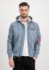 Winter Jacket Alpha Industries MA-1 TT Hood (196108) (196108-134) Blue