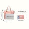 Foldable Travel Bag with Wet/Dry Separation, Quilted Design, Large Capacity, Multiple Compartments, Zipper Closure