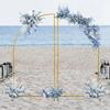 1.8*0.9m Metal Arch Backdrop Stand Set of 2 Wedding Arch Stand Backdrop Arched Frame for Wedding Ceremony Birthday Party