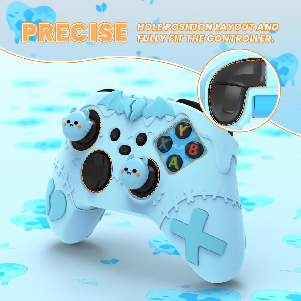 PlayVital Gothic Imp Series Cute Silicone Cover for Xbox Series X S Grip Silicone Silicone Protective Cover for Xbox Core Protective Includes Thumb