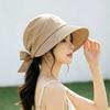 Sun Protection Straw Hat For Women With Ties Foldable Breathable Summer Sun Hat For Casual Outdoors