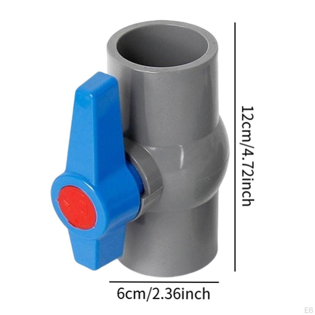 PVC Ball Valve Pipe Fitting with T Handle Water Shut Off for Projects