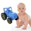 Early Learning Mini Blue Tractor With Music Light Musical Car Model Car Farmer Toy  Birthday Gifts