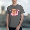 2026 New Model Capybara Loves Drinking Bubble Tea Shortsleeved Tshirt For Unisexs Summer Tide Anime Print Shirt 100 Pure Cott