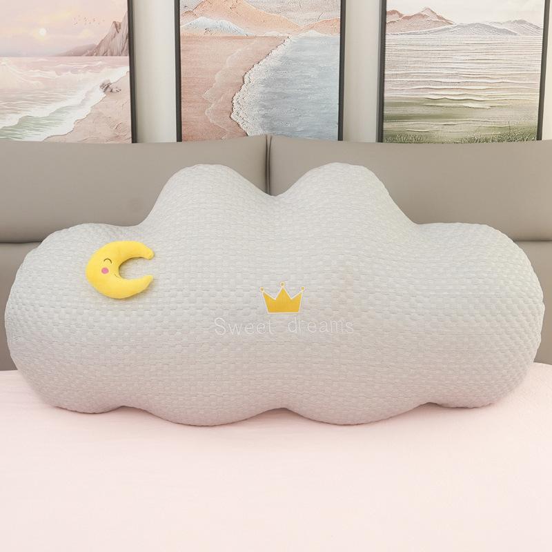 Cute Clouds Stars Moon Throw Pillow Girl Bed Cushion Ice Bean Cool Pillow Dual-Purpose Spring And Summer Pillow